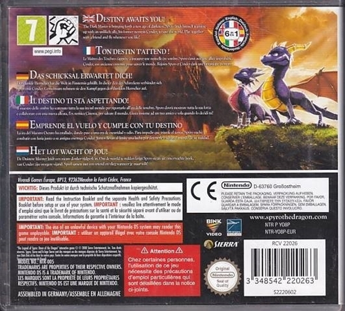 The Legend of Spyro Dawn of the Dragon - Nintendo DS (A Grade) (Genbrug)
